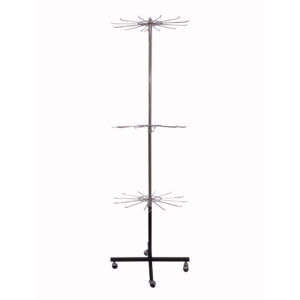 Three level round belt stand